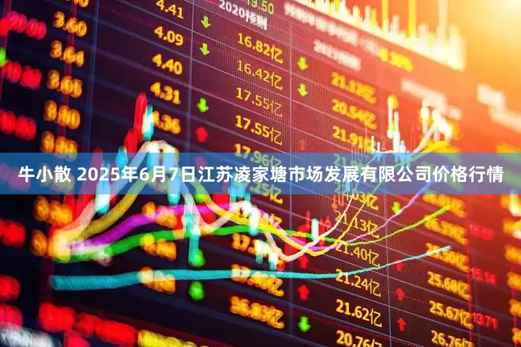 牛小散 2025年6月7日江苏凌家塘市场发展有限公司价格行情